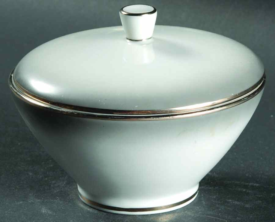Elegance (Platinum Trim) Sugar Bowl & Lid by Rosenthal - Continental-1