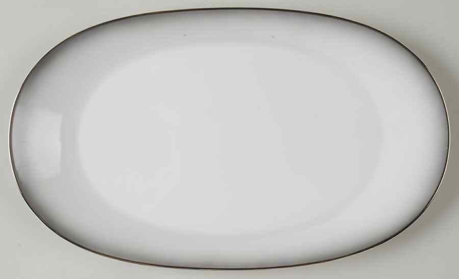 Elegance (Platinum Trim) 12" Oval Serving Platter by Rosenthal - Continental-1