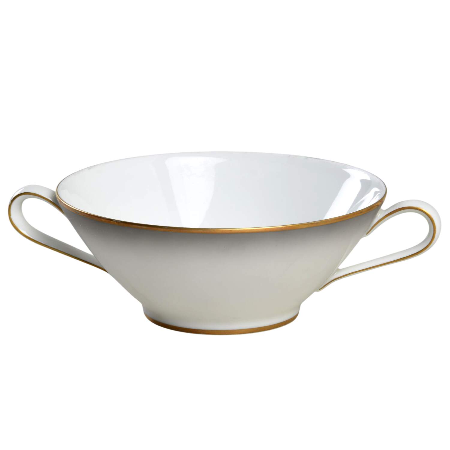 Elegance (Gold Trim) Flat Cream Soup Bowl by Rosenthal - Continental-1