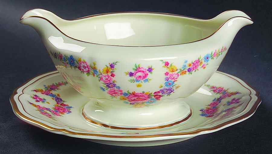 Eloise Gravy Boat with Attached Underplate by Rosenthal - Continental-1