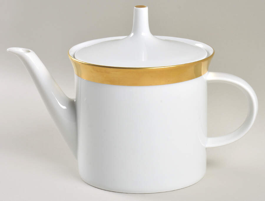 Elvira (White Background) Teapot & Lid by Rosenthal - Continental-1
