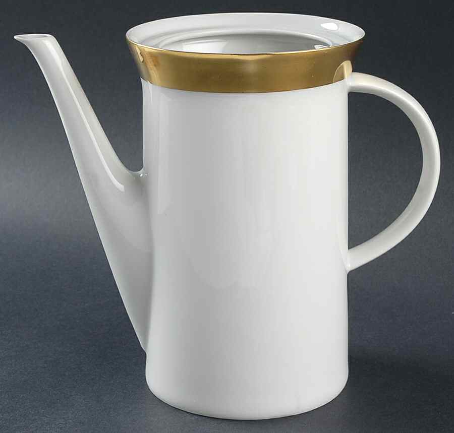 Elvira (White Background) Coffee Pot No Lid by Rosenthal - Continental-1