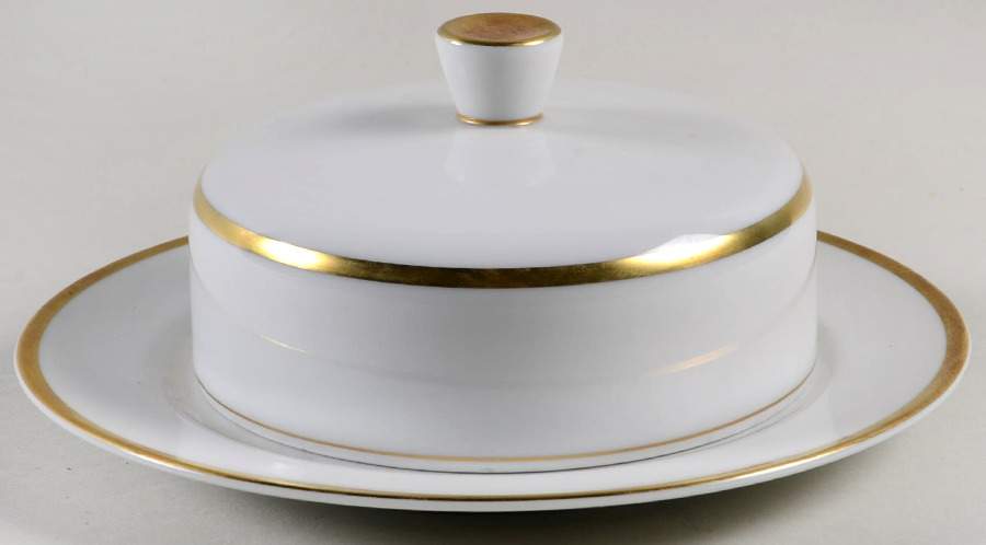 Elvira (White Background) Round Covered Butter by Rosenthal - Continental-1