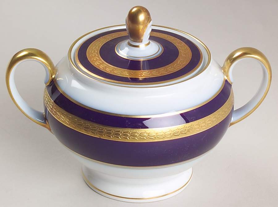 Eminence Cobalt Blue Sugar Bowl & Lid by Rosenthal - Continental-1