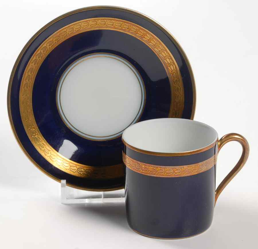 Eminence Cobalt Blue Flat Demitasse Cup & Saucer Set by Rosenthal - Continental-1