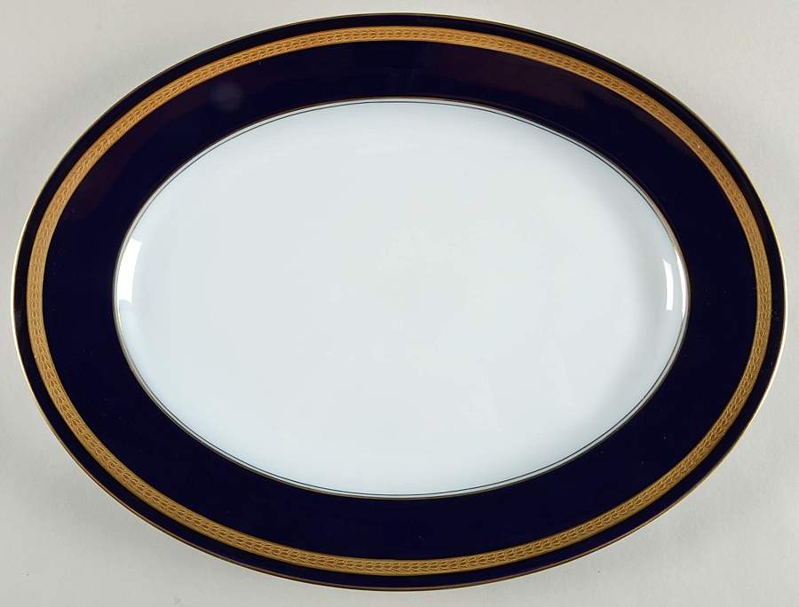 Eminence Cobalt Blue 15" Oval Serving Platter by Rosenthal - Continental-1