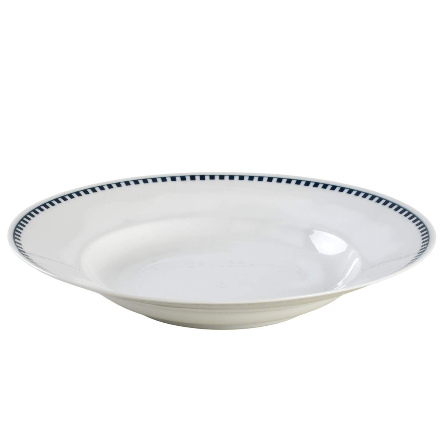 Empire (Blue Squares) Large Rim Soup Bowl by Rosenthal - Continental-1