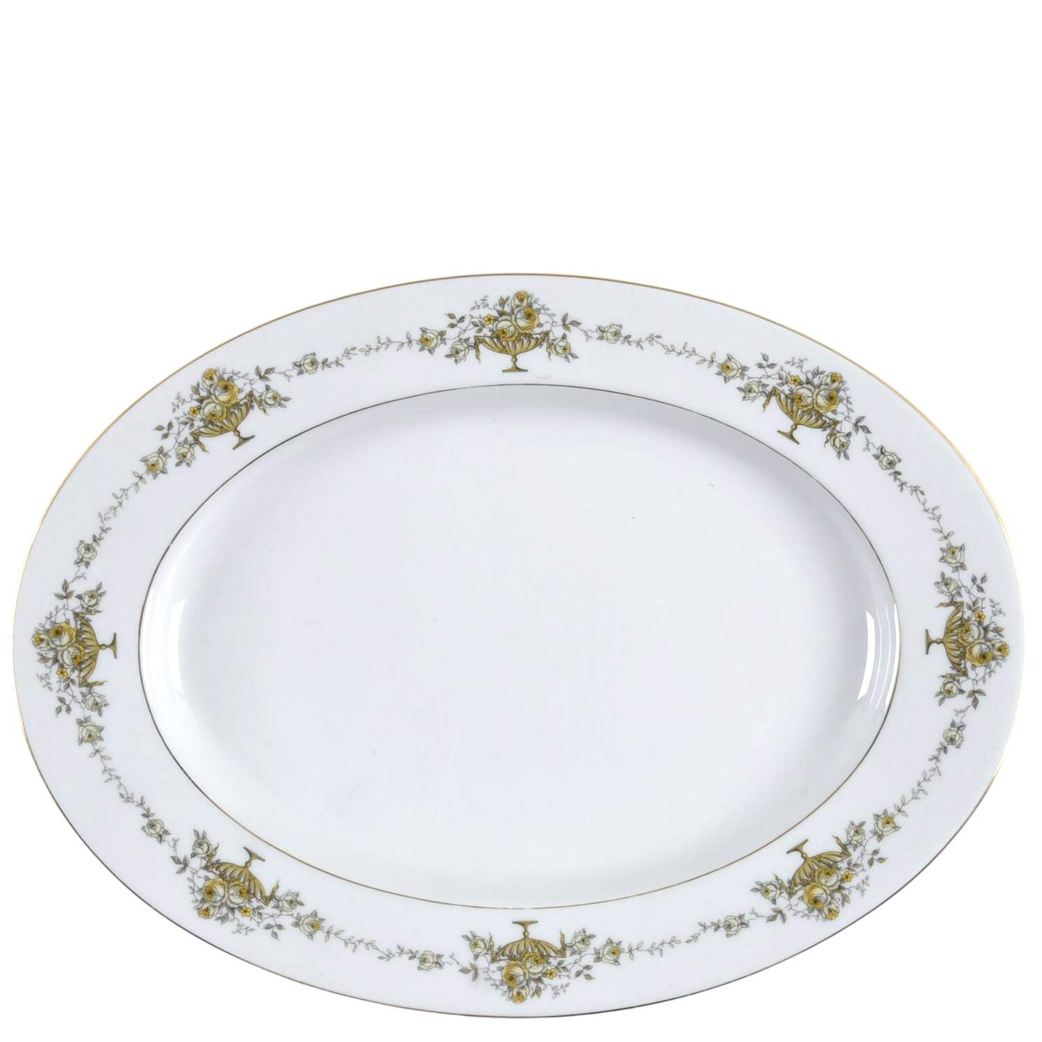 Empire (Basket of Flowers) 14" Oval Serving Platter by Rosenthal - Continental-1