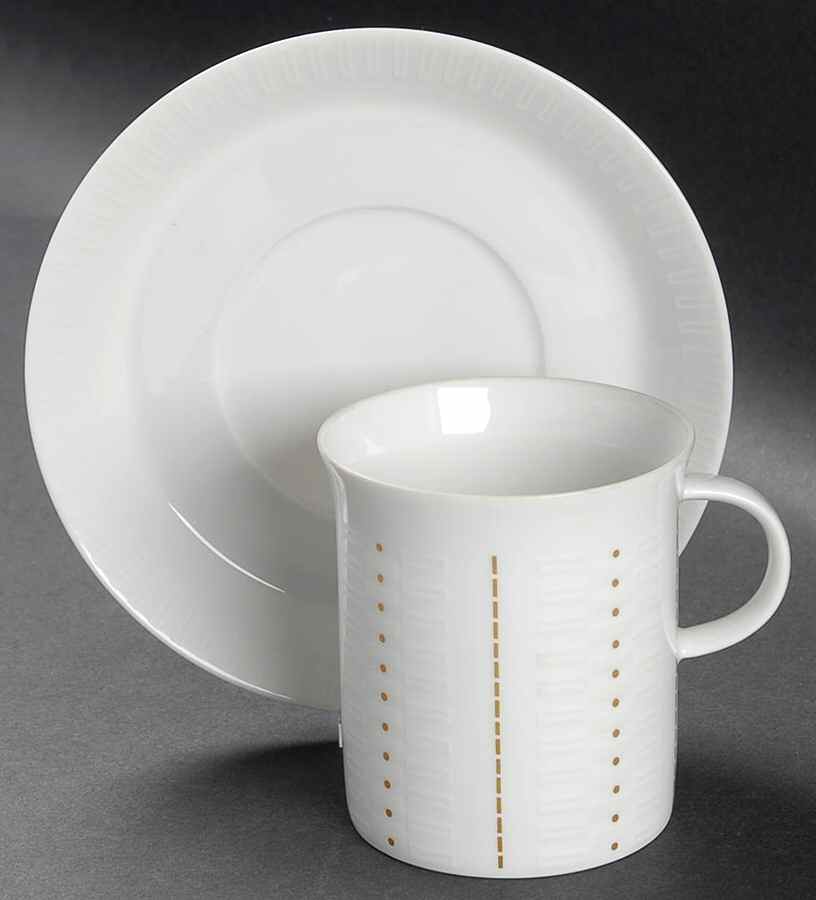 Esplanade Flat Cup & Saucer Set by Rosenthal - Continental-1