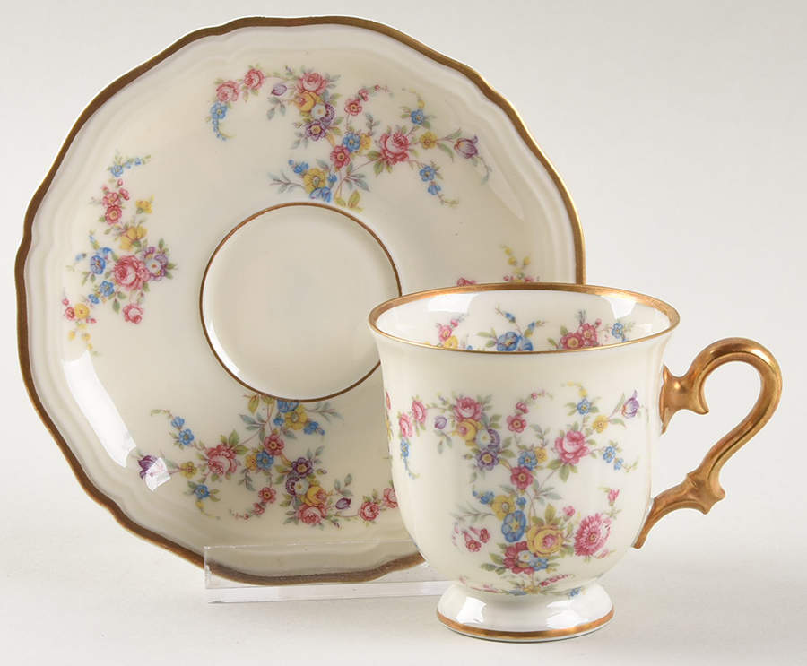 Evangeline Footed Demitasse Cup & Saucer Set by Rosenthal - Continental-1