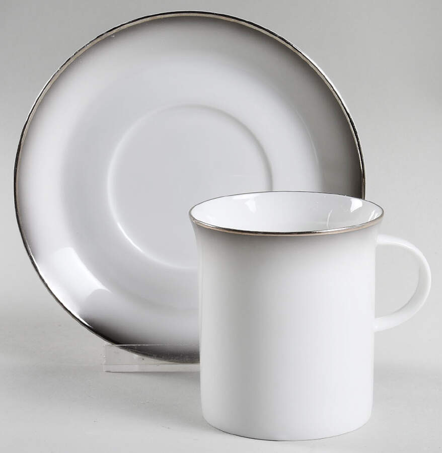 Evensong Flat Cup & Saucer Set by Rosenthal - Continental-1