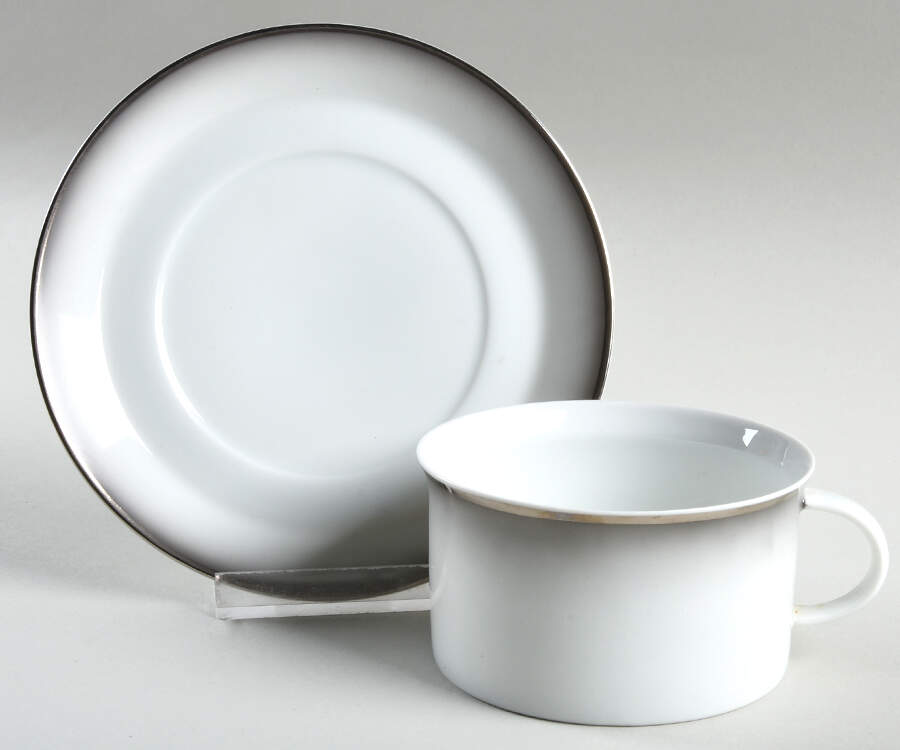 Evensong Flat Cup & Saucer Set by Rosenthal - Continental-1