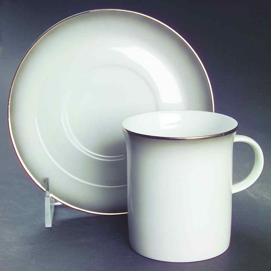 Evensong Flat Cup & Saucer Set by Rosenthal - Continental-1