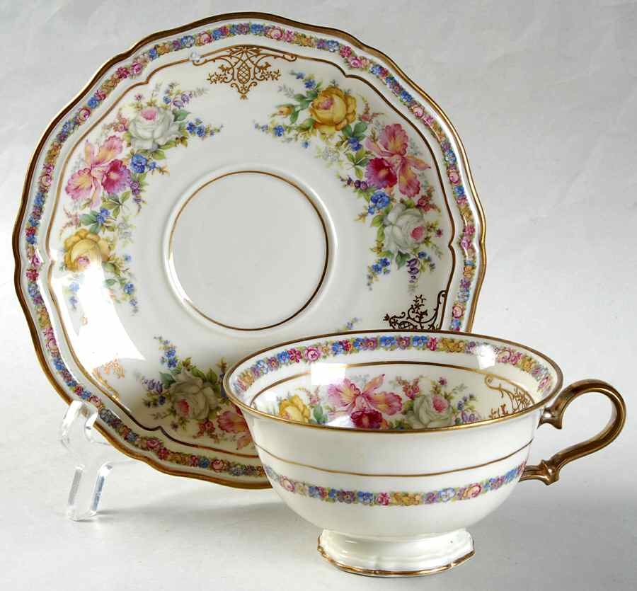 Evelyn Footed Cup & Saucer Set by Rosenthal - Continental-1