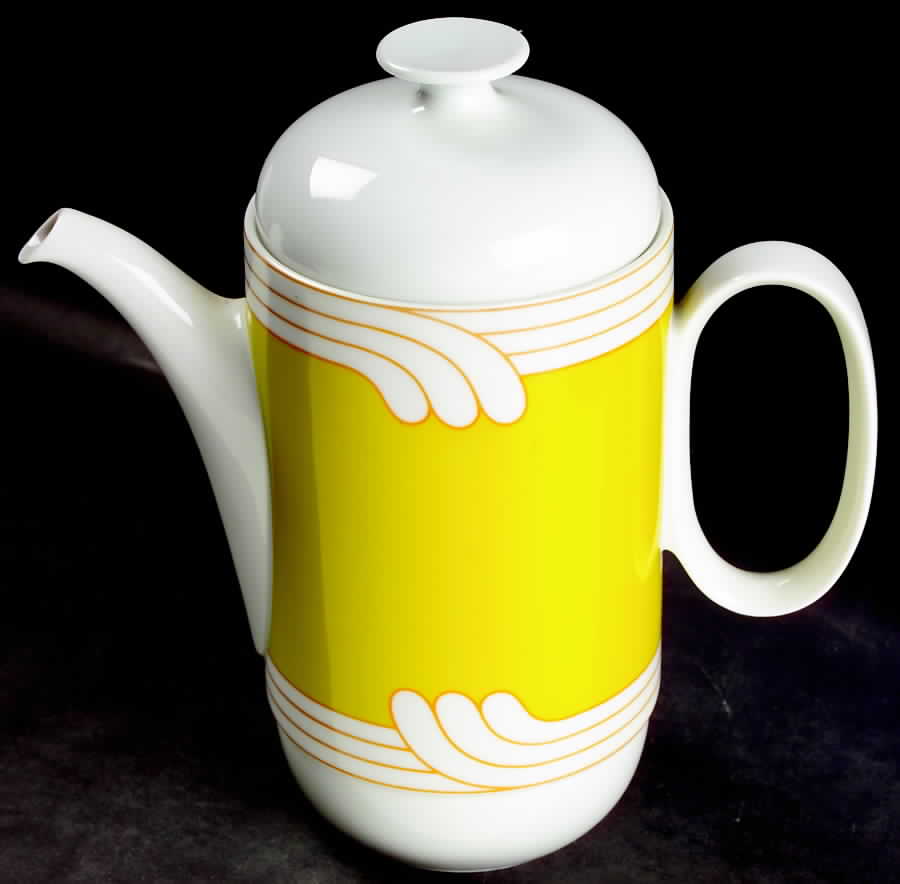 Exotic Yellow Coffee Pot & Lid by Rosenthal - Continental-1