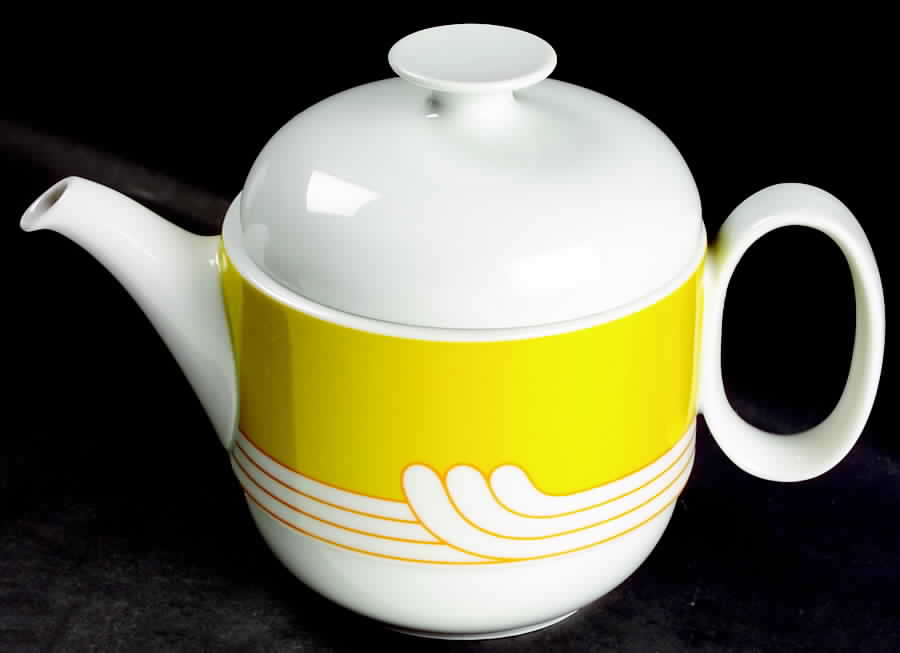 Exotic Yellow Teapot & Lid by Rosenthal - Continental-1
