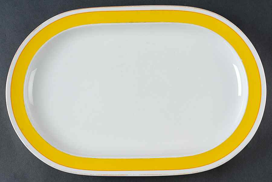 Exotic Yellow 14" Oval Serving Platter by Rosenthal - Continental-1