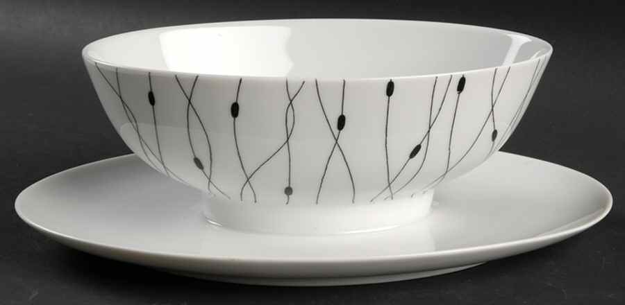 Fadenspiel Gravy Boat with Attached Underplate by Rosenthal - Continental-1