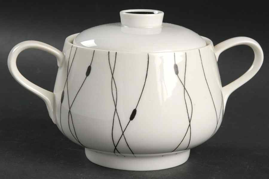 Fadenspiel Sugar Bowl & Lid by Rosenthal - Continental-1