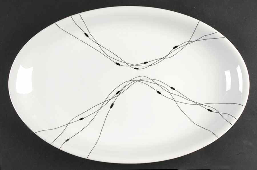 Fadenspiel 15" Oval Serving Platter by Rosenthal - Continental-1