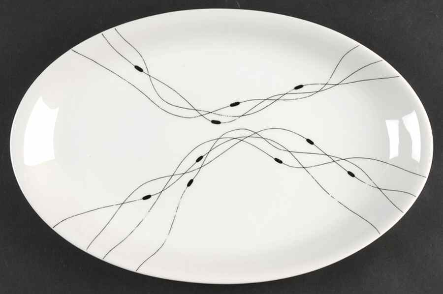 Fadenspiel 12" Oval Serving Platter by Rosenthal - Continental-1