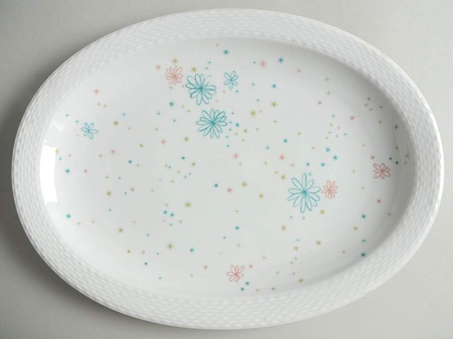 Festive 14" Oval Serving Platter by Rosenthal - Continental-1
