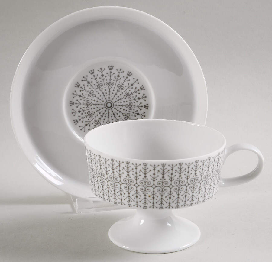 Filigree Footed Cup & Saucer Set by Rosenthal - Continental-1