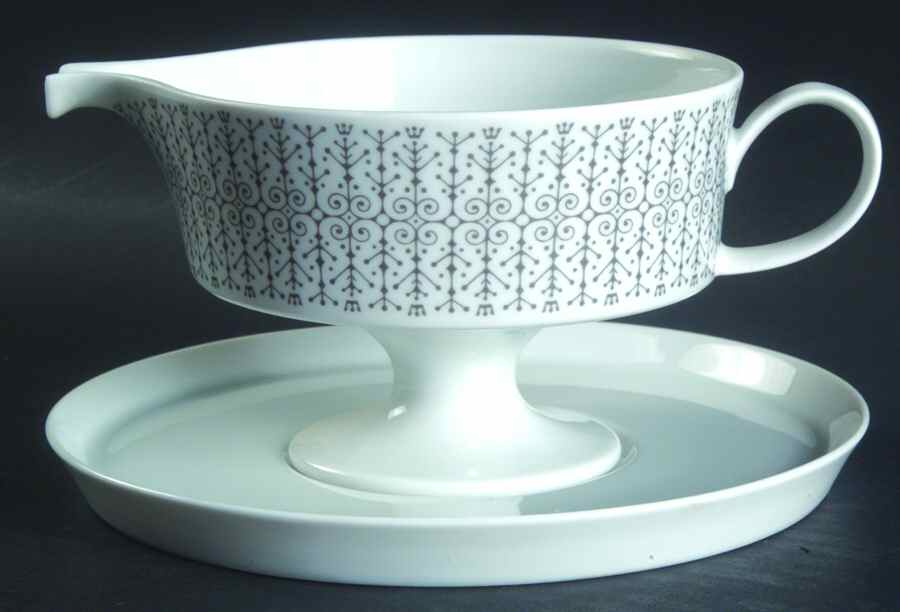 Filigree Gravy Boat & Underplate by Rosenthal - Continental-1