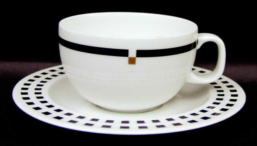 Finestra Flat Cup & Saucer Set by Rosenthal - Continental-1