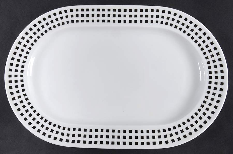 Finestra 13" Oval Serving Platter by Rosenthal - Continental-1