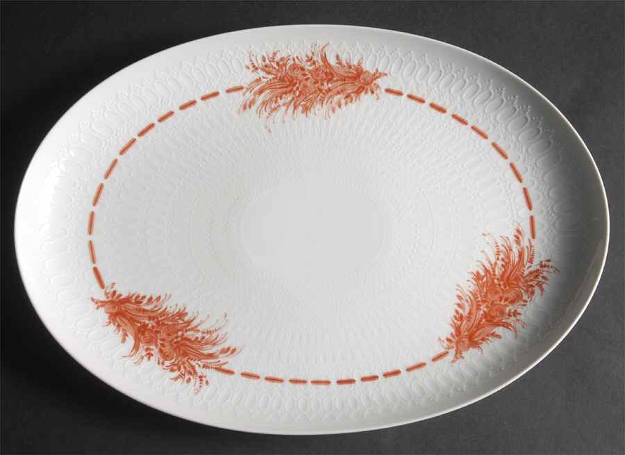 Flame 15" Oval Serving Platter by Rosenthal - Continental-1