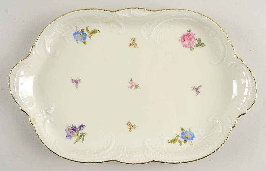 Flower Bed 11" Oval Serving Platter by Rosenthal - Continental-1