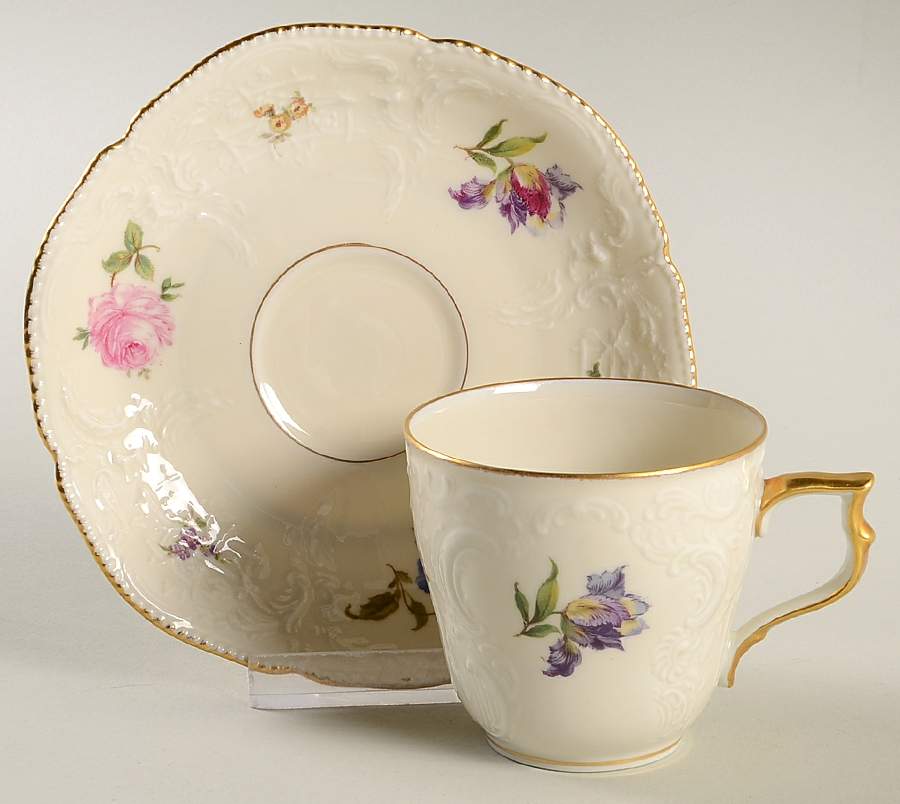 Flower Bed Flat Demitasse Cup & Saucer Set by Rosenthal - Continental-1