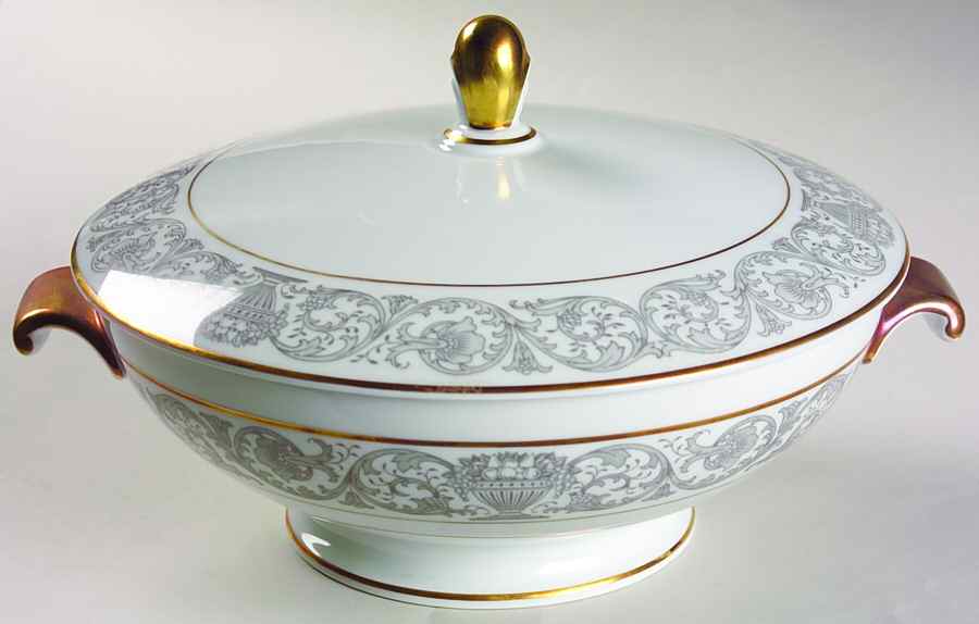 Florentine Gold (Aida) Round Covered Vegetable by Rosenthal - Continental-1