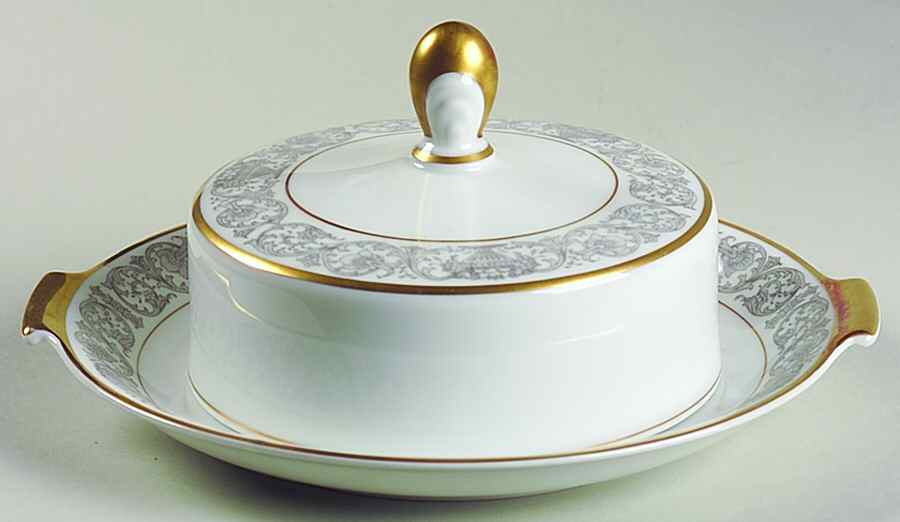 Florentine Gold (Aida) Round Covered Butter by Rosenthal - Continental-1