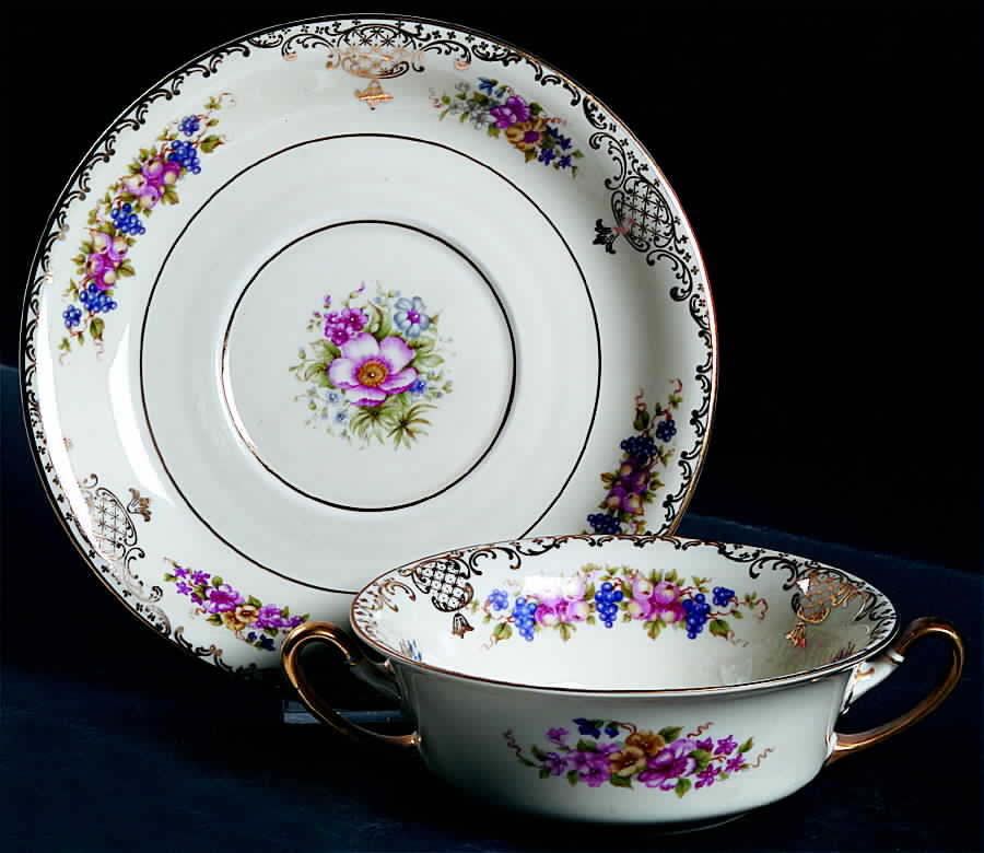Floranada Flat Cream Soup & Saucer Set by Rosenthal - Continental-1