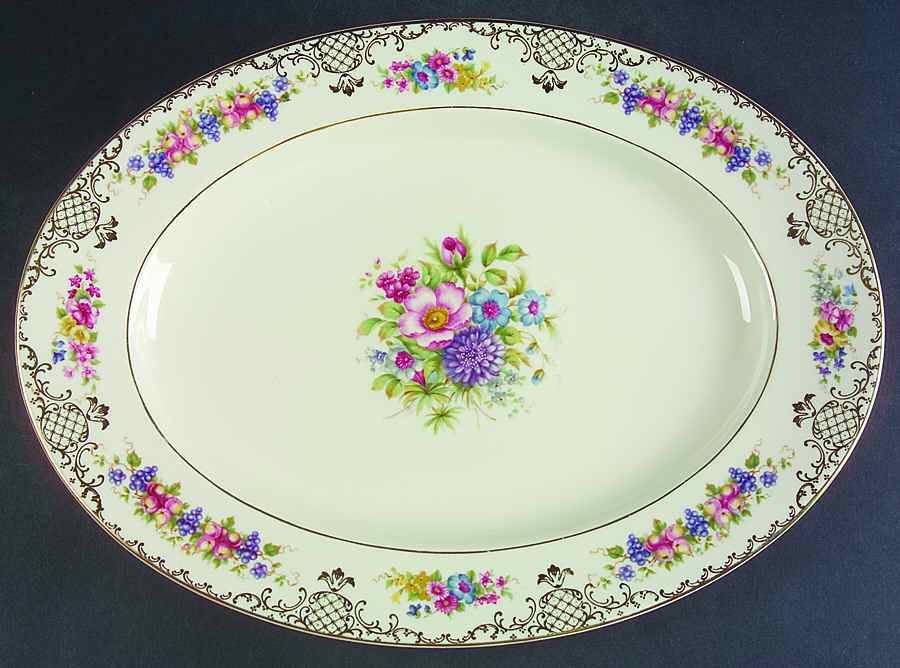 Floranada 15" Oval Serving Platter by Rosenthal - Continental-1