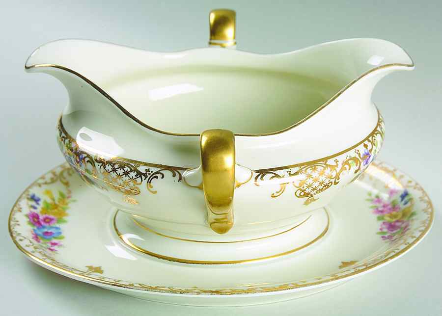 Floranada Gravy Boat with Attached Underplate by Rosenthal - Continental-1