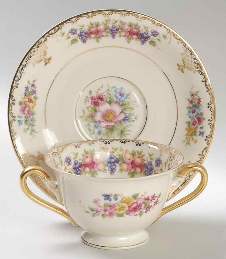 Floranada Footed Bouillon Cup & Saucer by Rosenthal - Continental-1