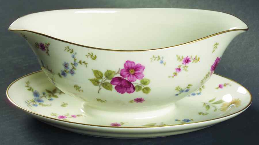 Florida Gravy Boat with Attached Underplate by Rosenthal - Continental-1