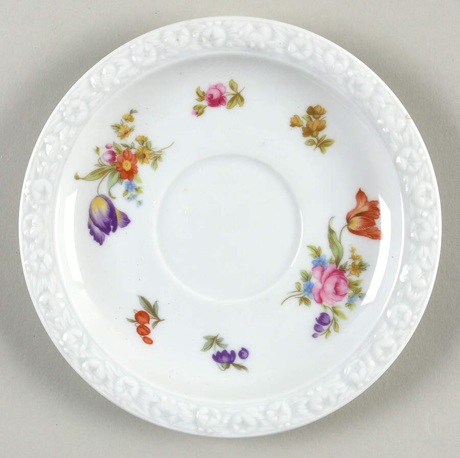 Flowers (Classic Stamp) Saucer for Footed Cup by Rosenthal - Continental-1