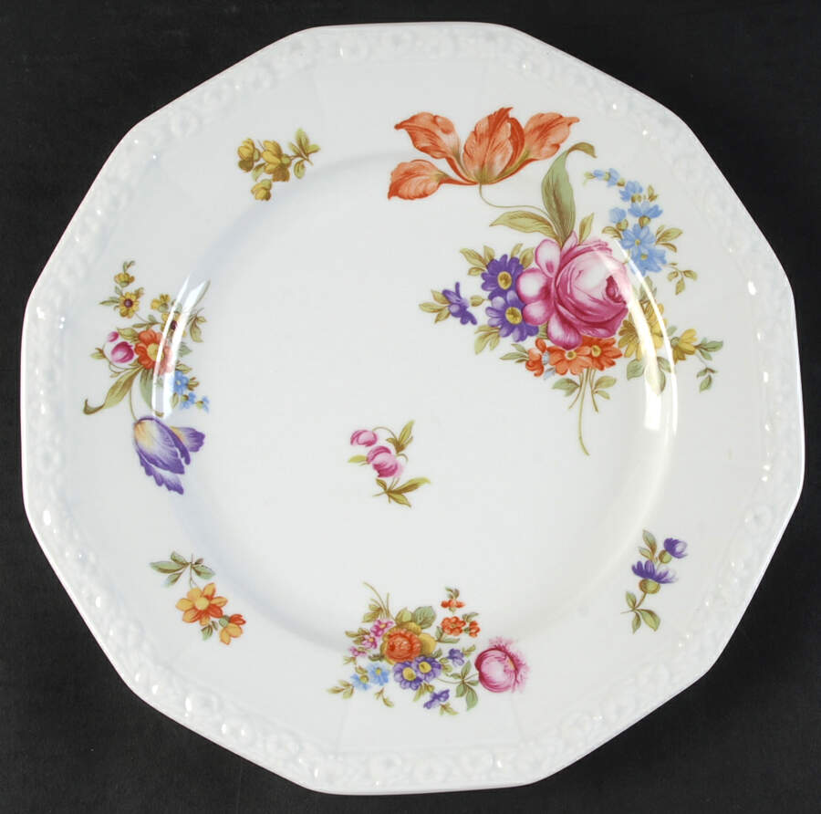 Flowers (Classic Stamp) Dinner Plate by Rosenthal - Continental-1