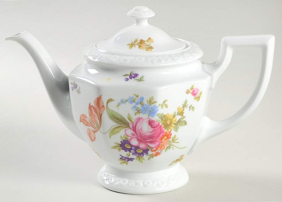 Flowers (Classic Stamp) Teapot & Lid by Rosenthal - Continental-1