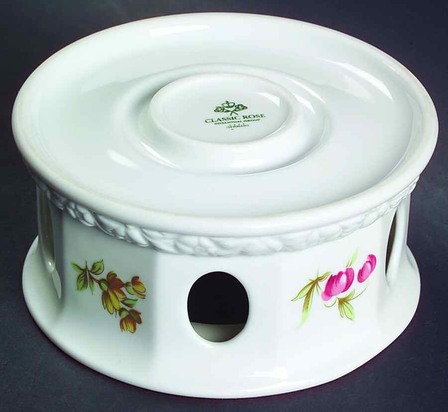 Flowers (Classic Stamp) China Warmer Stand by Rosenthal - Continental-1