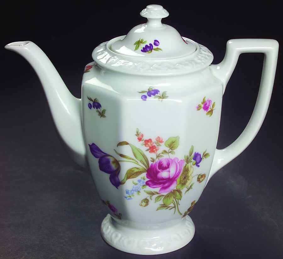 Flowers (Classic Stamp) Mini Coffee Pot & Lid by Rosenthal - Continental-1