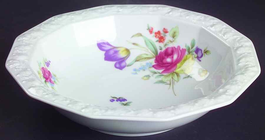 Flowers (Classic Stamp) 8" Round Vegetable Bowl by Rosenthal - Continental-1