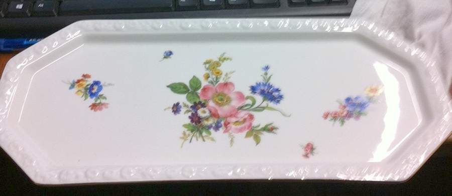 Flowers (Classic Stamp) 14" Sandwich Tray by Rosenthal - Continental-1