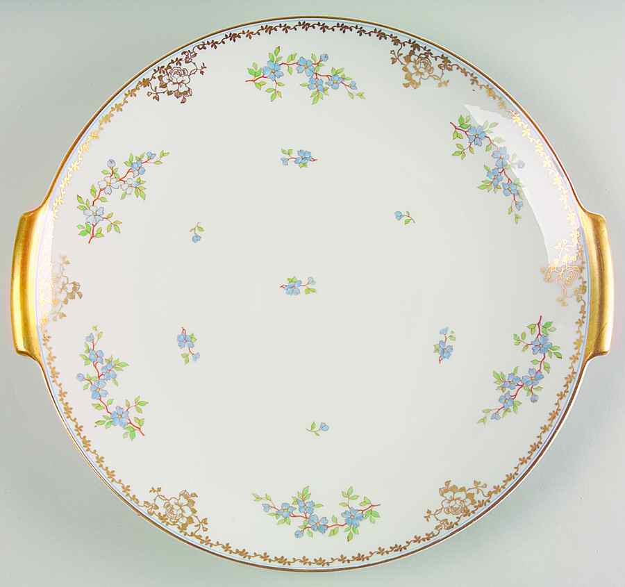 Forget Me Not Handled Cake Plate by Rosenthal - Continental-1
