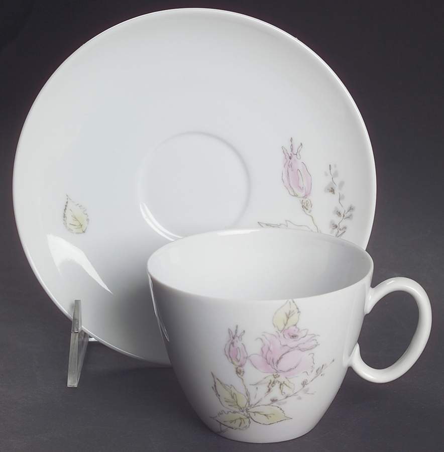 Fragrance Flat Cup & Saucer Set by Rosenthal - Continental-1