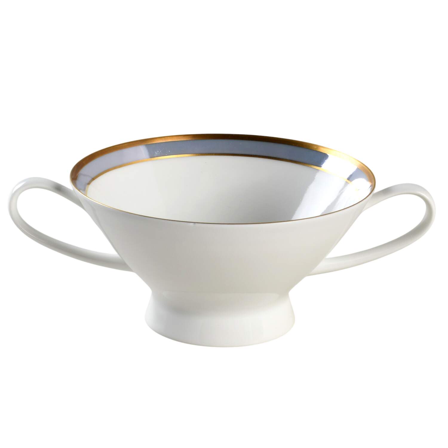 Gala Blue (Not Classic Rose Collection) Footed Cream Soup Bowl by Rosenthal - Continental-1